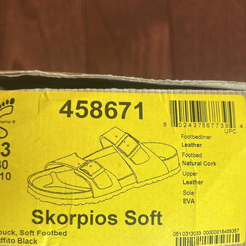 Birki’s made in Germany  Mens Skorpios Soft strap sandals.